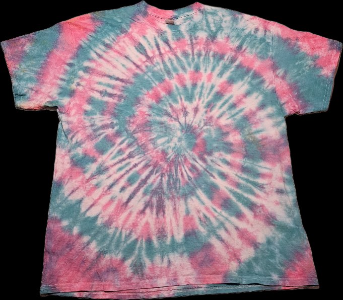 Cotton Candy Swirl Hand Dyed Tee