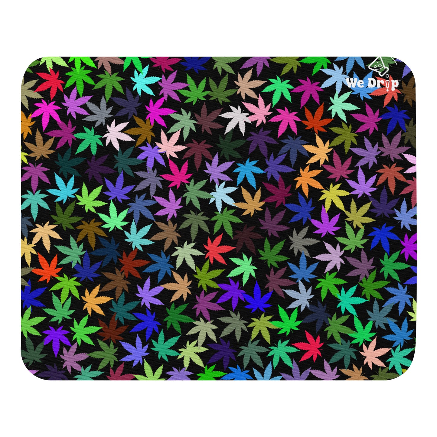 Prismatic Leaf Black Mouse pad