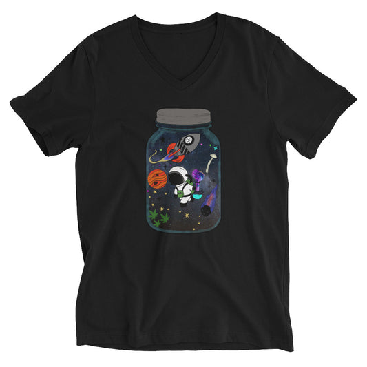 Cosmic Jar Short Sleeve V-Neck T-Shirt