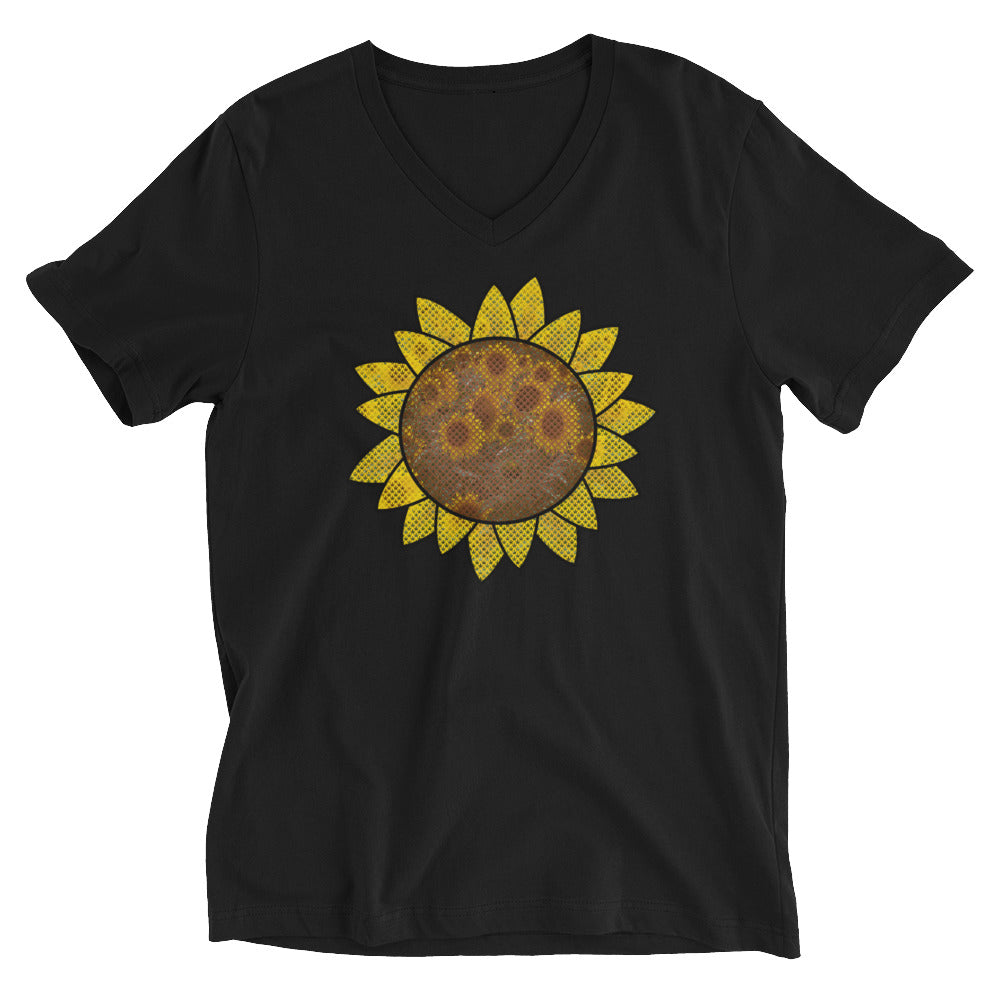 Solar Flower V-Neck T-Shirt