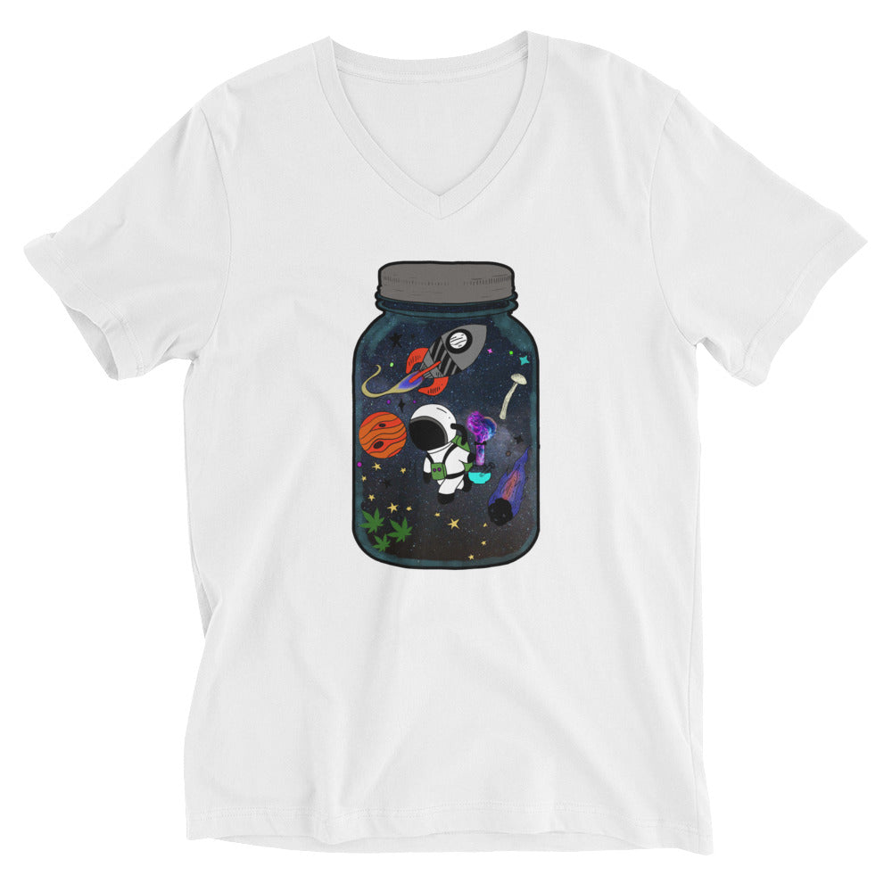 Cosmic Jar Short Sleeve V-Neck T-Shirt